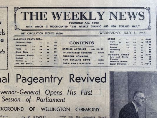 OLD NEWSPAPER: The Weekly News - No. 4310, 3 July 1946