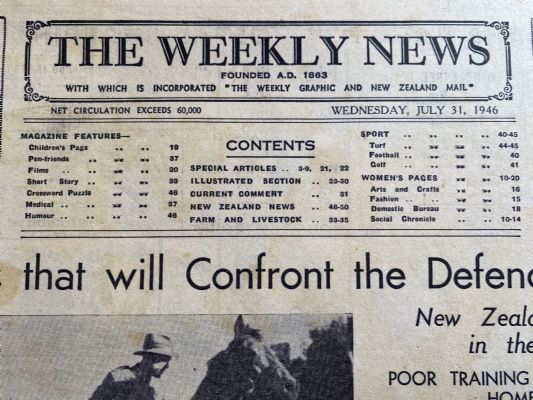 OLD NEWSPAPER: The Weekly News - No. 4314, 31 July 1946