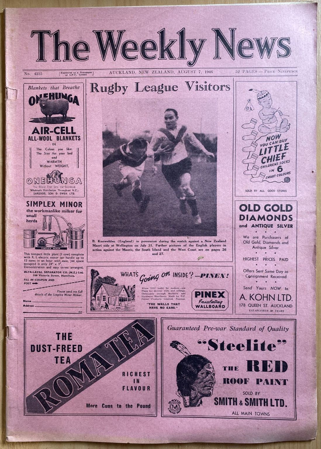 OLD NEWSPAPER: The Weekly News - No. 4315, 7 August 1946