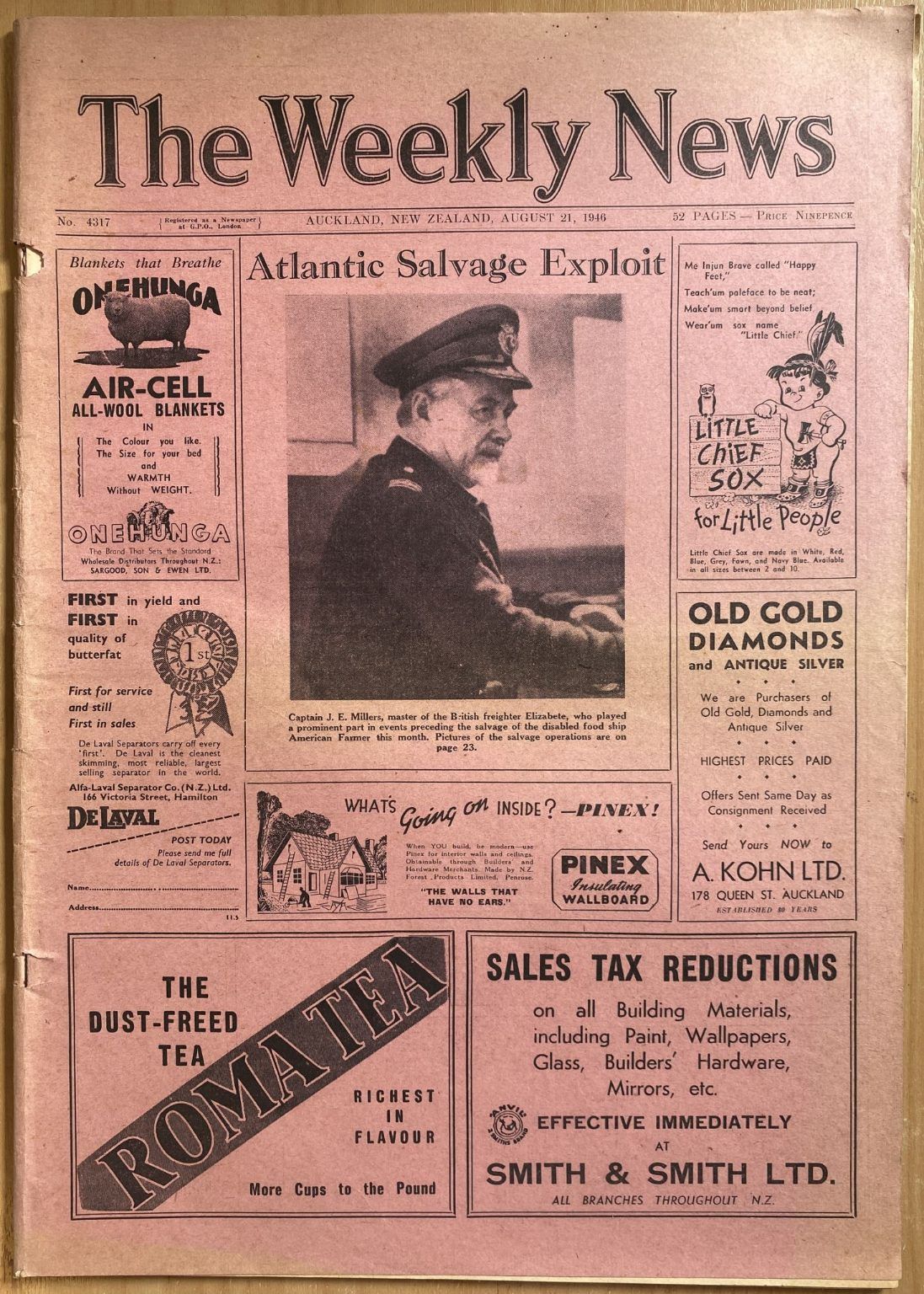 OLD NEWSPAPER: The Weekly News - No. 4317, 21 August 1946
