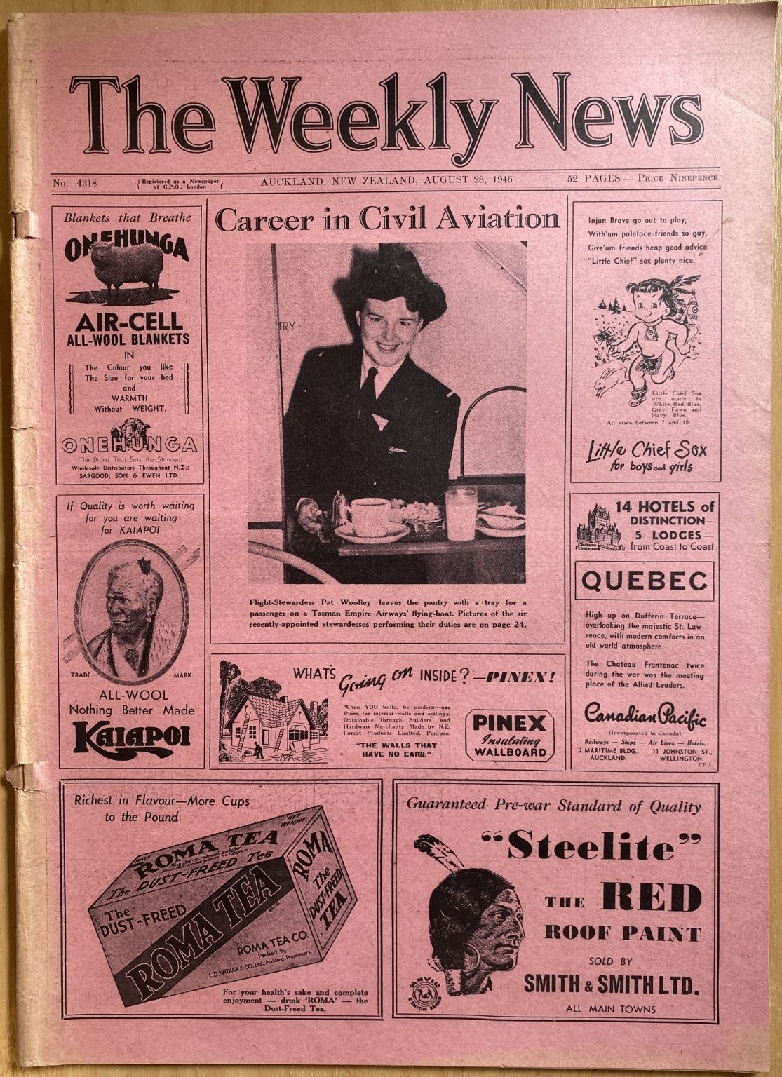OLD NEWSPAPER: The Weekly News - No. 4318, 28 August 1946