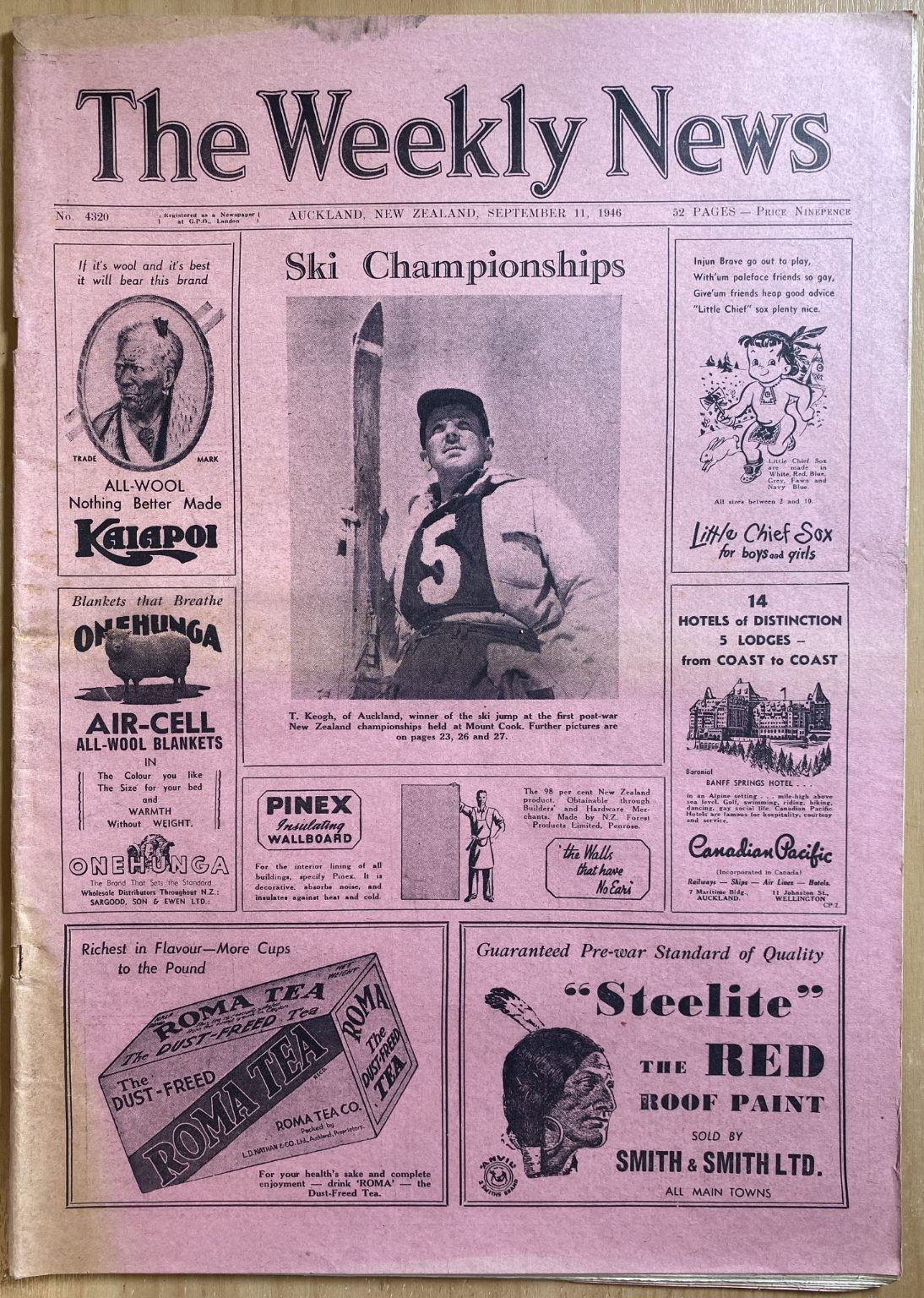 OLD NEWSPAPER: The Weekly News - No. 4320, 11 September 1946