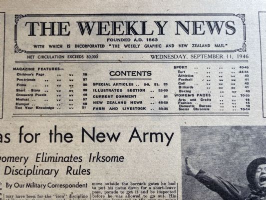 OLD NEWSPAPER: The Weekly News - No. 4320, 11 September 1946