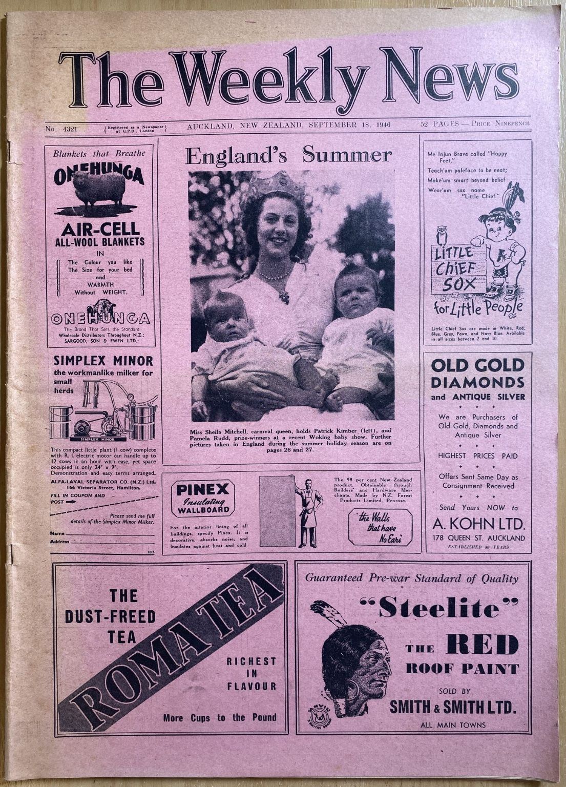 OLD NEWSPAPER: The Weekly News - No. 4321, 18 September 1946