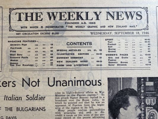 OLD NEWSPAPER: The Weekly News - No. 4321, 18 September 1946