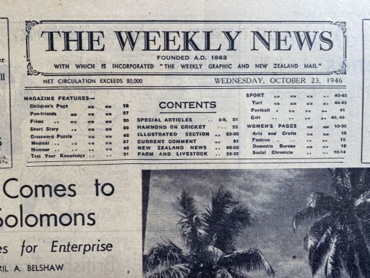 OLD NEWSPAPER: The Weekly News - No. 4326, 23 October 1946