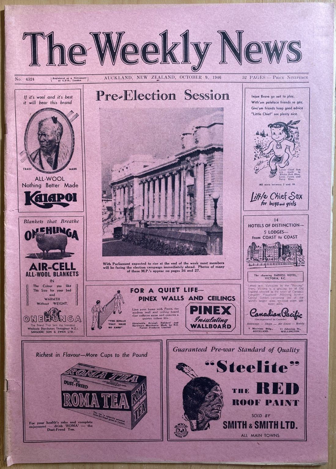 OLD NEWSPAPER: The Weekly News - No. 4324, 9 October 1946