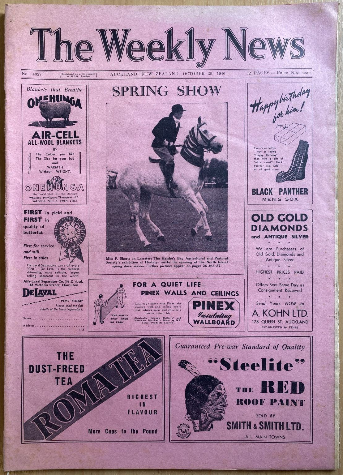 OLD NEWSPAPER: The Weekly News - No. 4327, 30 October 1946