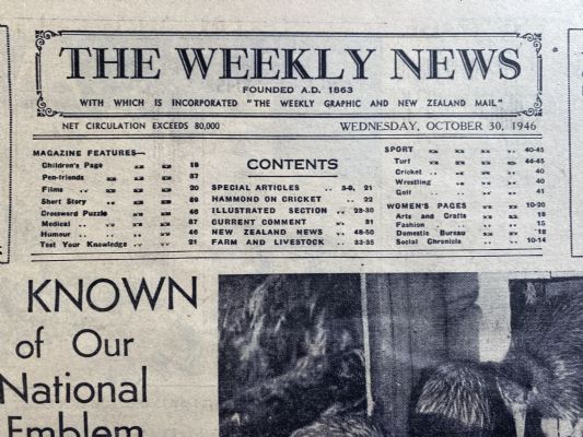 OLD NEWSPAPER: The Weekly News - No. 4327, 30 October 1946