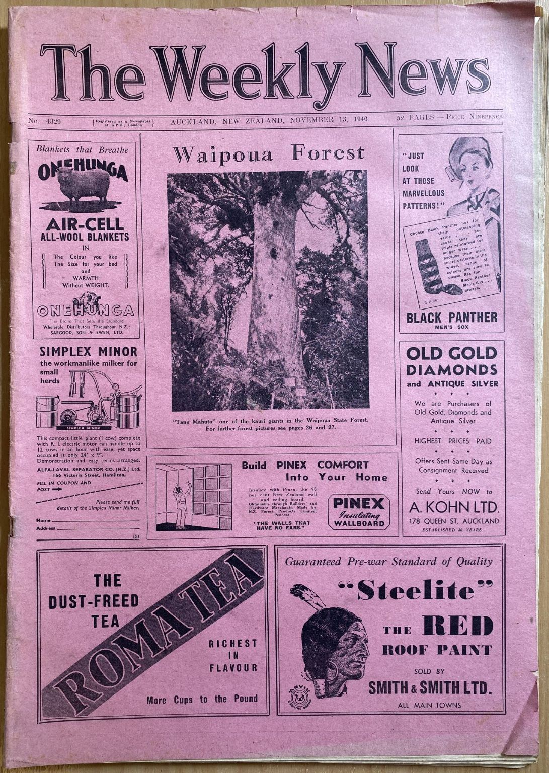 OLD NEWSPAPER: The Weekly News - No. 4329, 13 November 1946