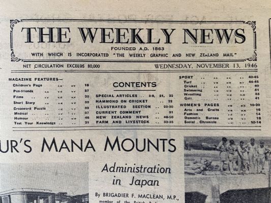 OLD NEWSPAPER: The Weekly News - No. 4329, 13 November 1946