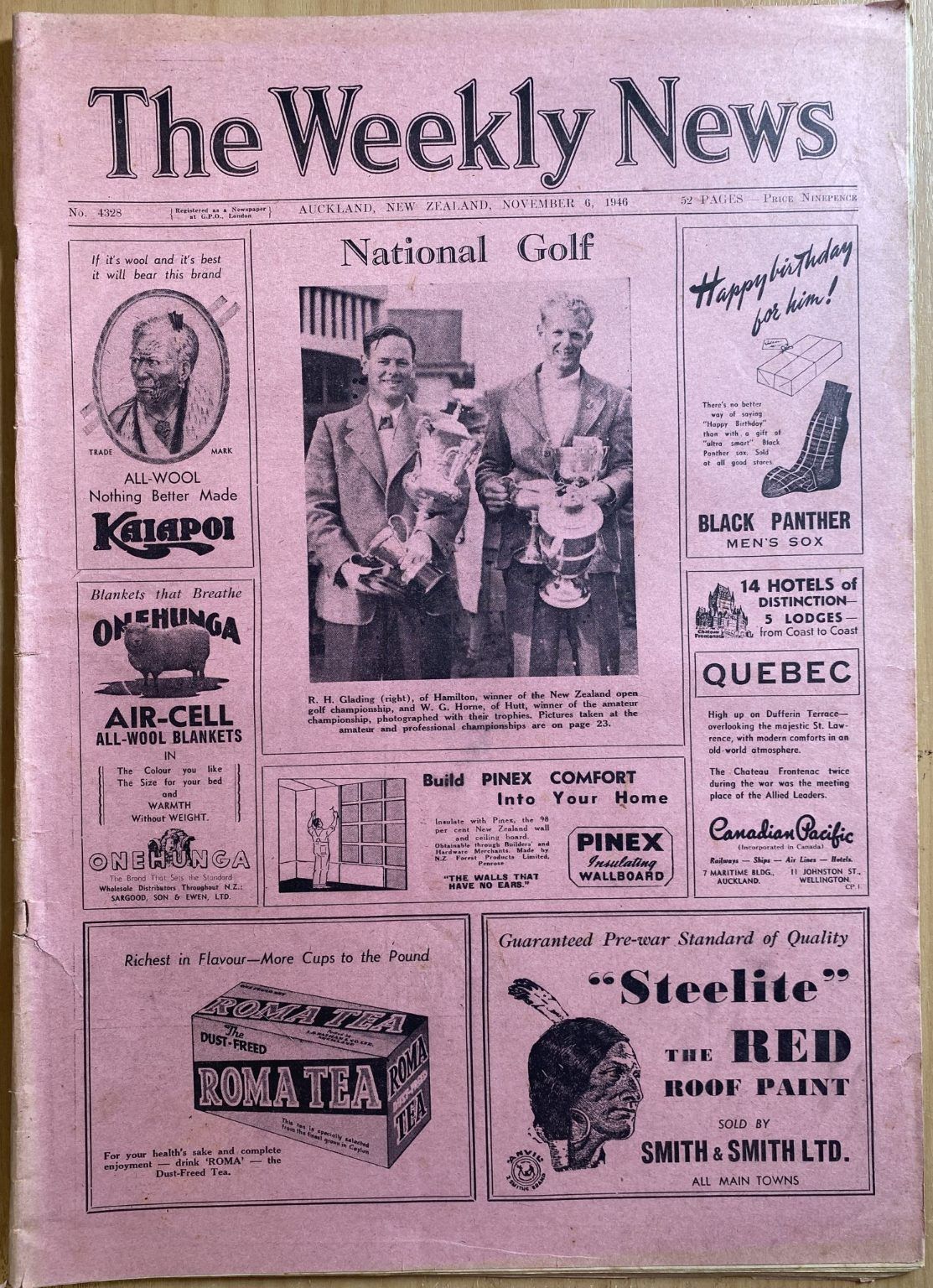 OLD NEWSPAPER: The Weekly News - No. 4328, 6 November 1946