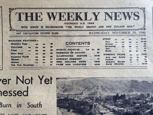OLD NEWSPAPER: The Weekly News - No. 4330, 20 November 1946