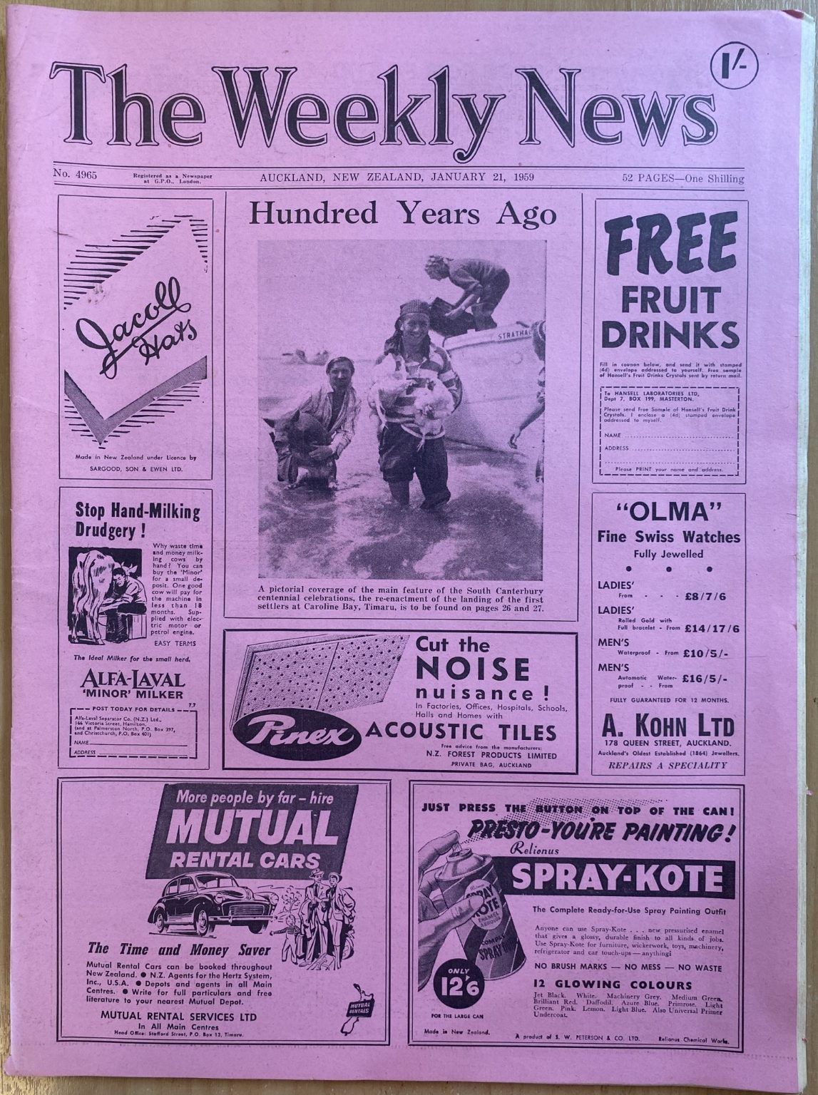 OLD NEWSPAPER: The Weekly News - No. 4965, 21 January 1959