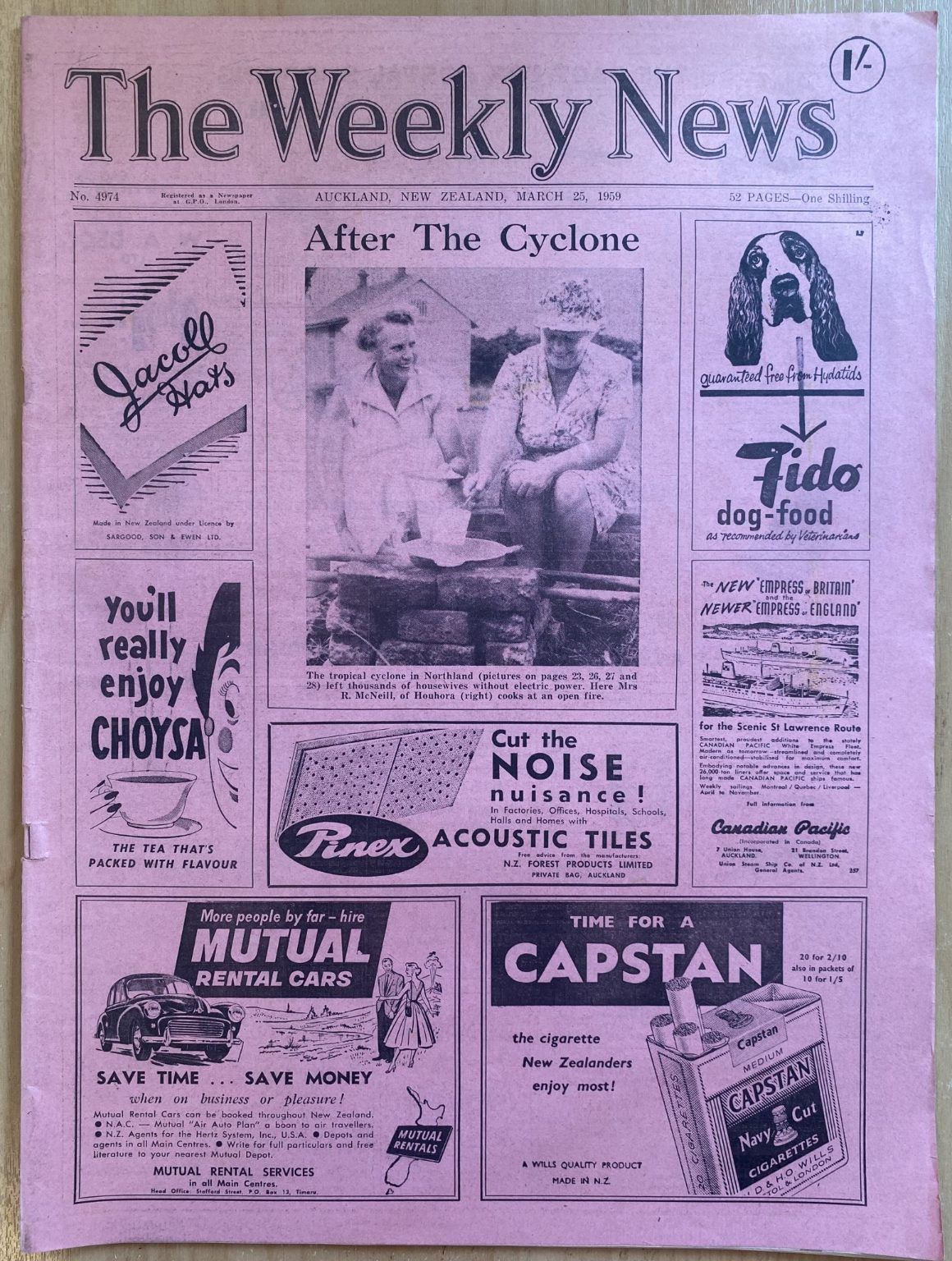 OLD NEWSPAPER: The Weekly News - No. 4974, 25 March 1959