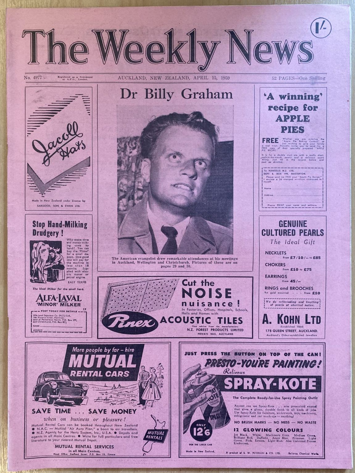 OLD NEWSPAPER: The Weekly News - No. 4977, 15 April 1959