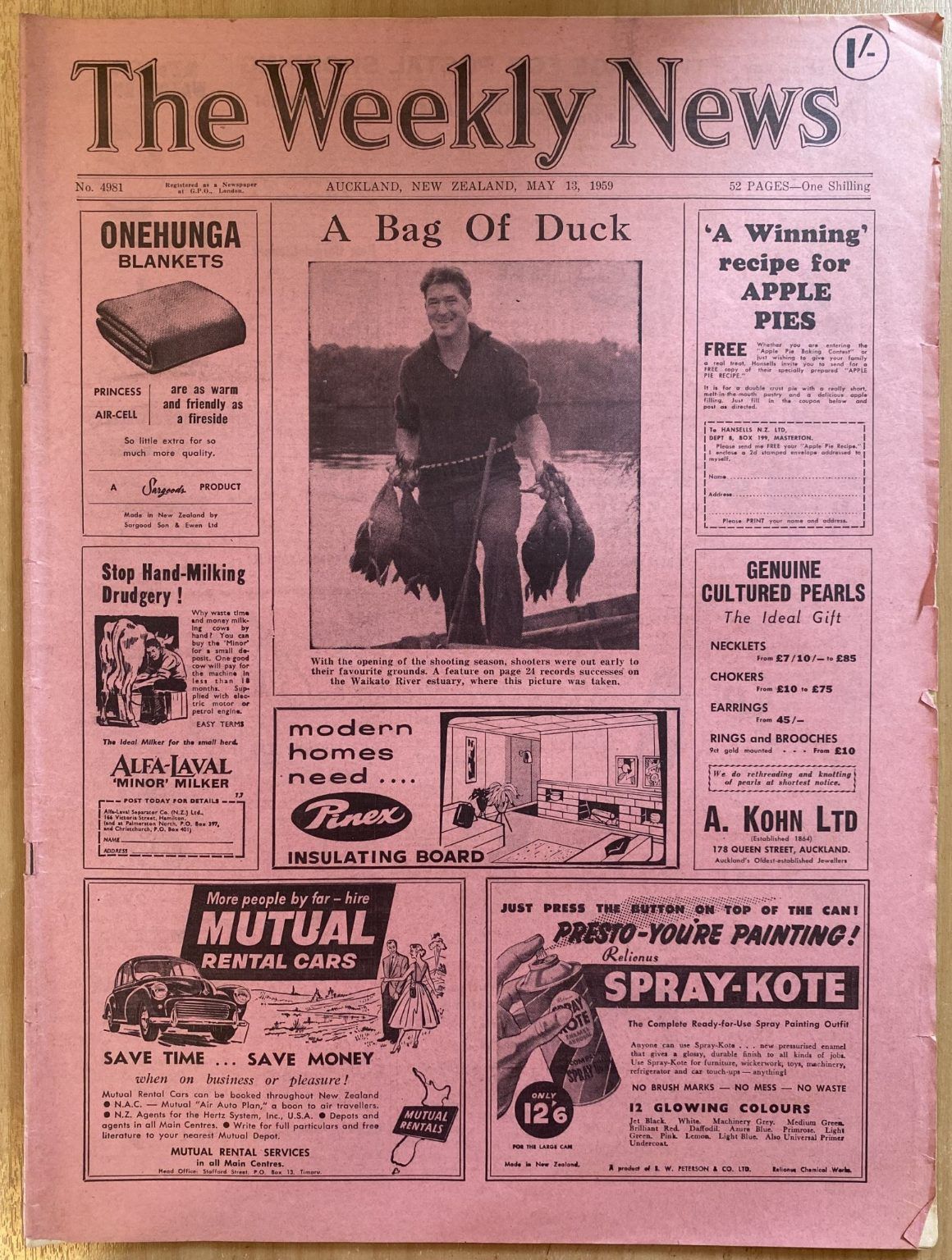 OLD NEWSPAPER: The Weekly News - No. 4981, 13 May 1959