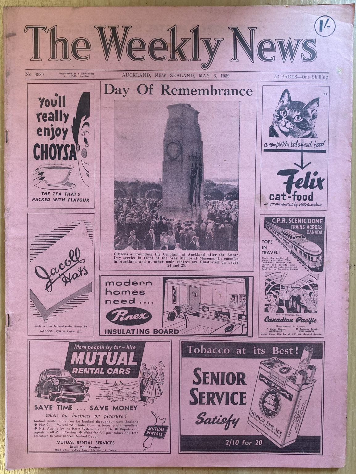 OLD NEWSPAPER: The Weekly News - No. 4980, 6 May 1959