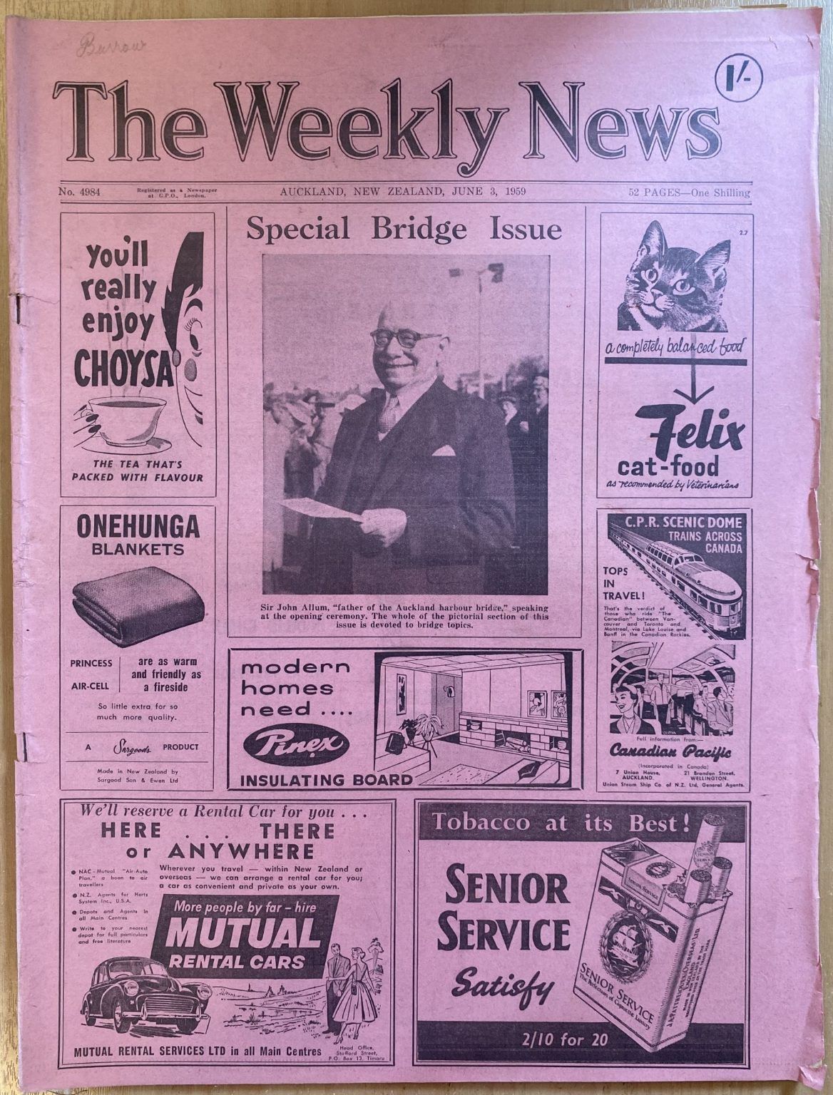 OLD NEWSPAPER: The Weekly News - No. 4984, 3 June 1959