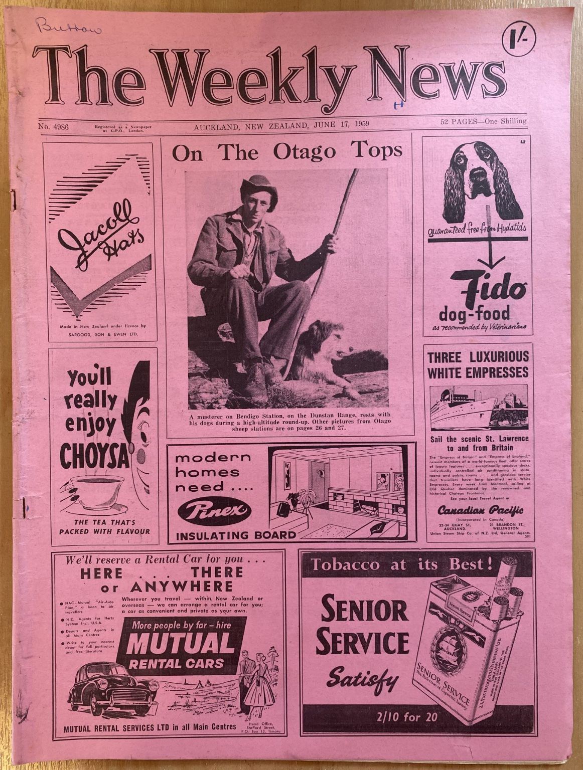 OLD NEWSPAPER: The Weekly News - No. 4986, 17 June 1959