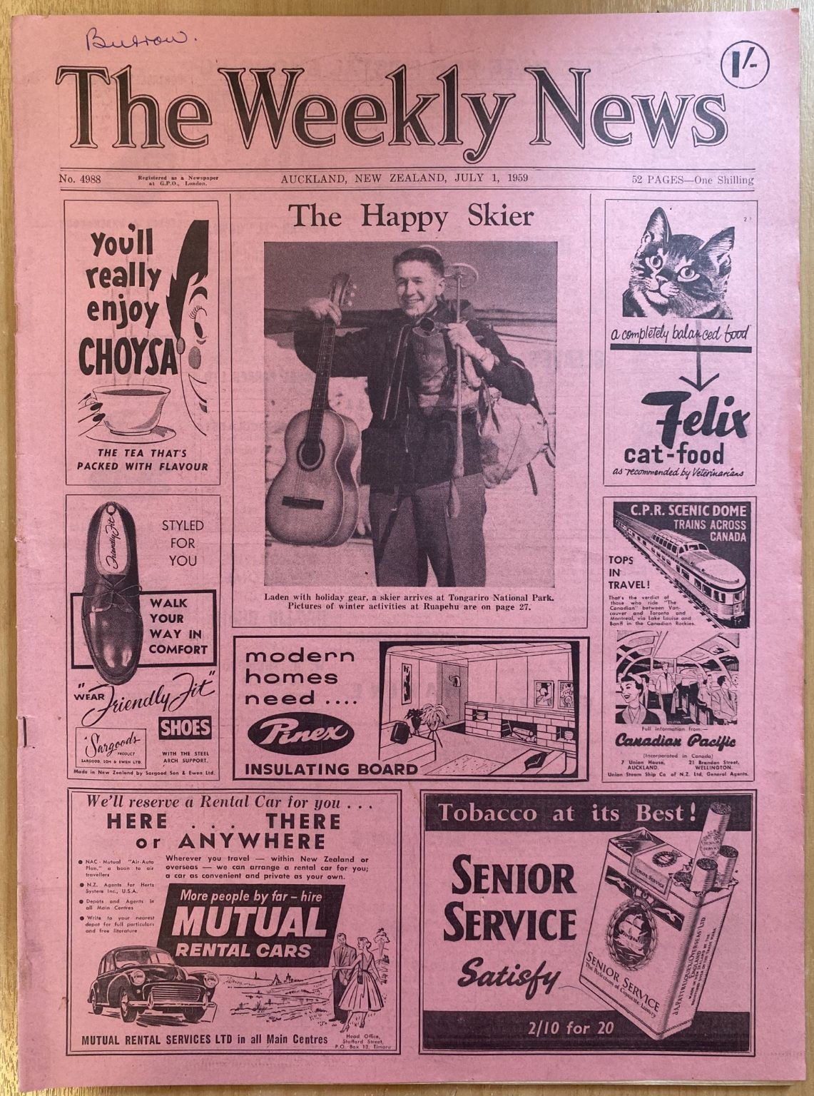 OLD NEWSPAPER: The Weekly News - No. 4988, 1 July 1959
