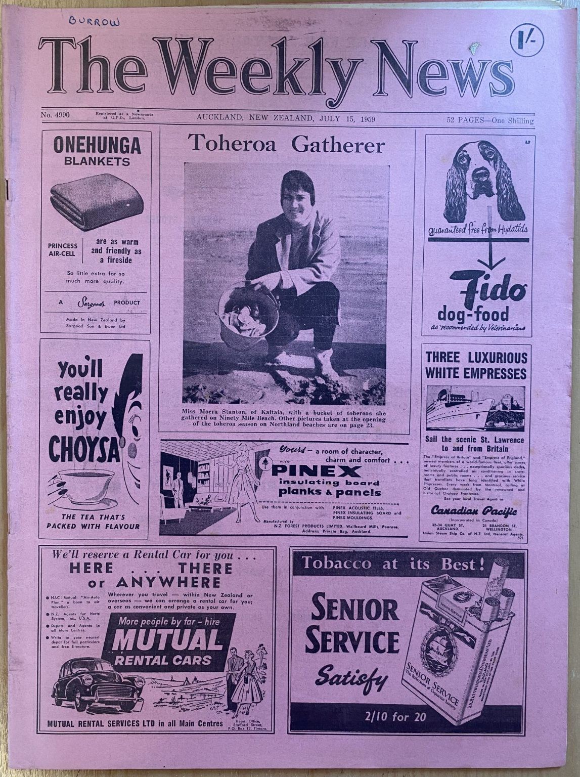 OLD NEWSPAPER: The Weekly News - No. 4990, 15 July 1959