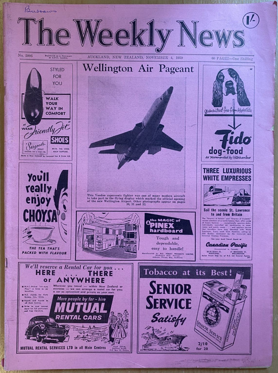 OLD NEWSPAPER: The Weekly News - No. 5006, 4 November 1959