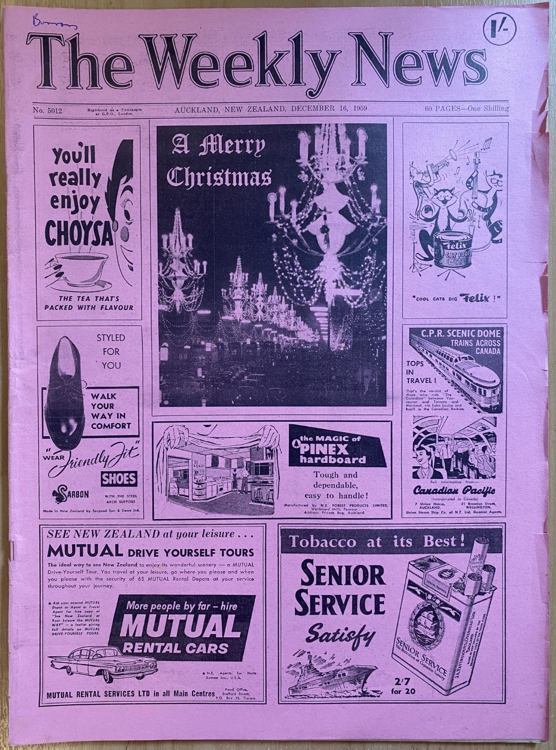 OLD NEWSPAPER: The Weekly News - No. 5012, 16 December 1959