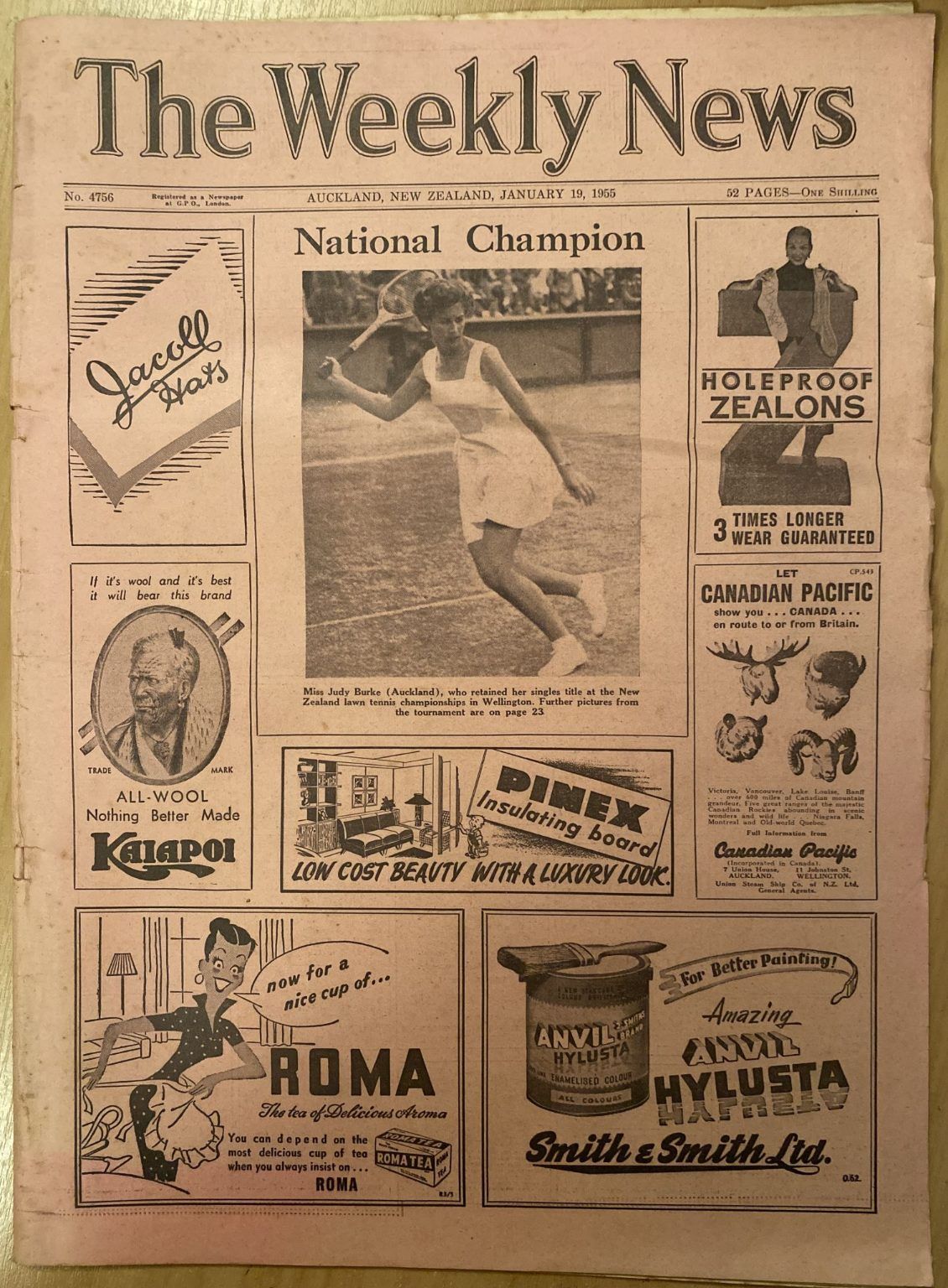 OLD NEWSPAPER: The Weekly News - No. 4756, 19 January 1955