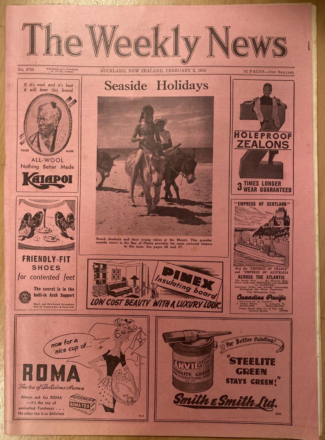 OLD NEWSPAPER: The Weekly News - No. 4758, 2 February 1955