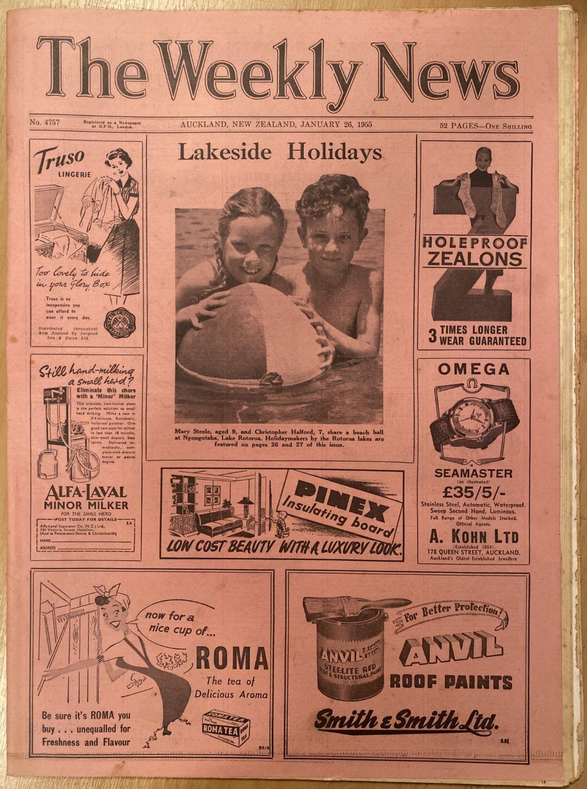 OLD NEWSPAPER: The Weekly News - No. 4757, 26 January 1955