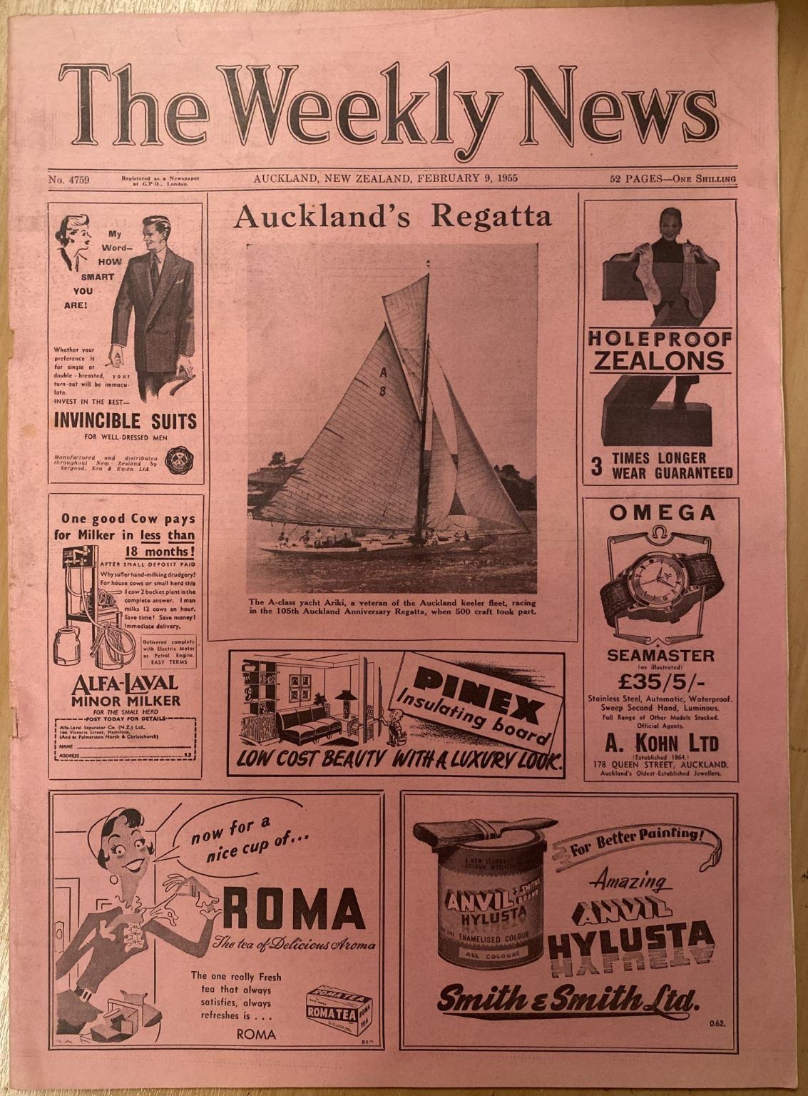 OLD NEWSPAPER: The Weekly News - No. 4759, 9 February 1955
