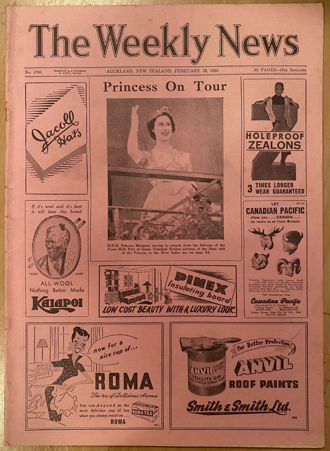 OLD NEWSPAPER: The Weekly News - No. 4760, 16 February 1955