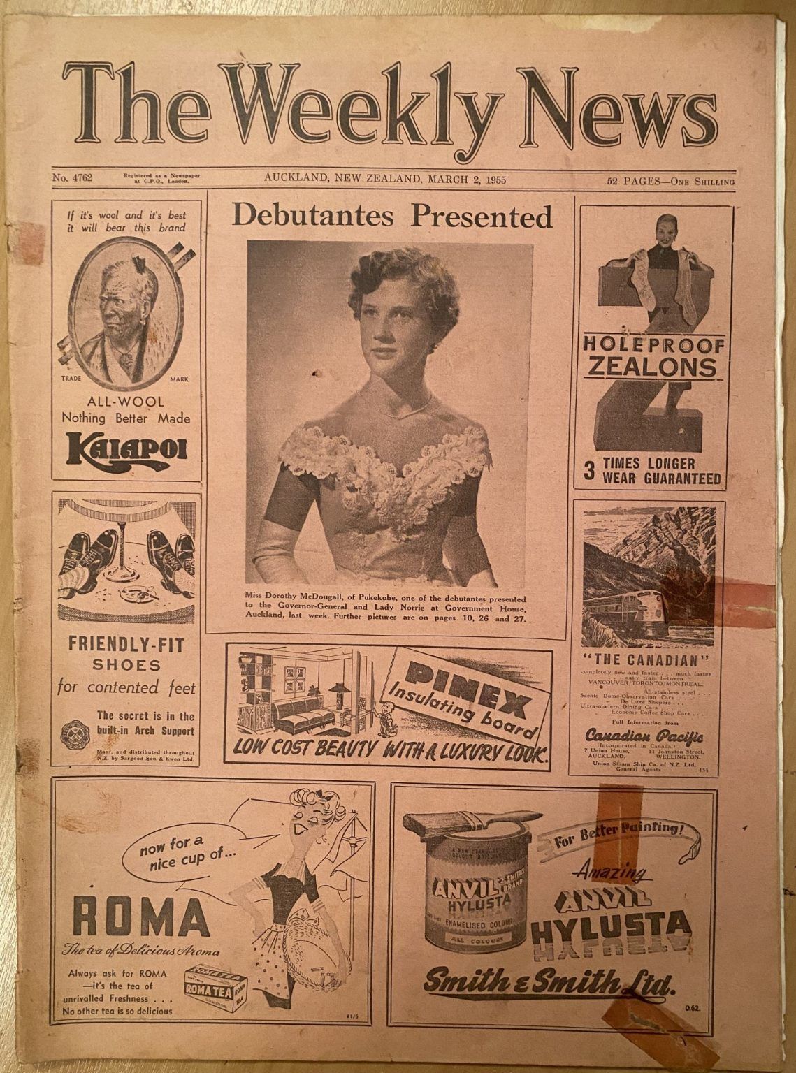 OLD NEWSPAPER: The Weekly News - No. 4762, 2 March 1955