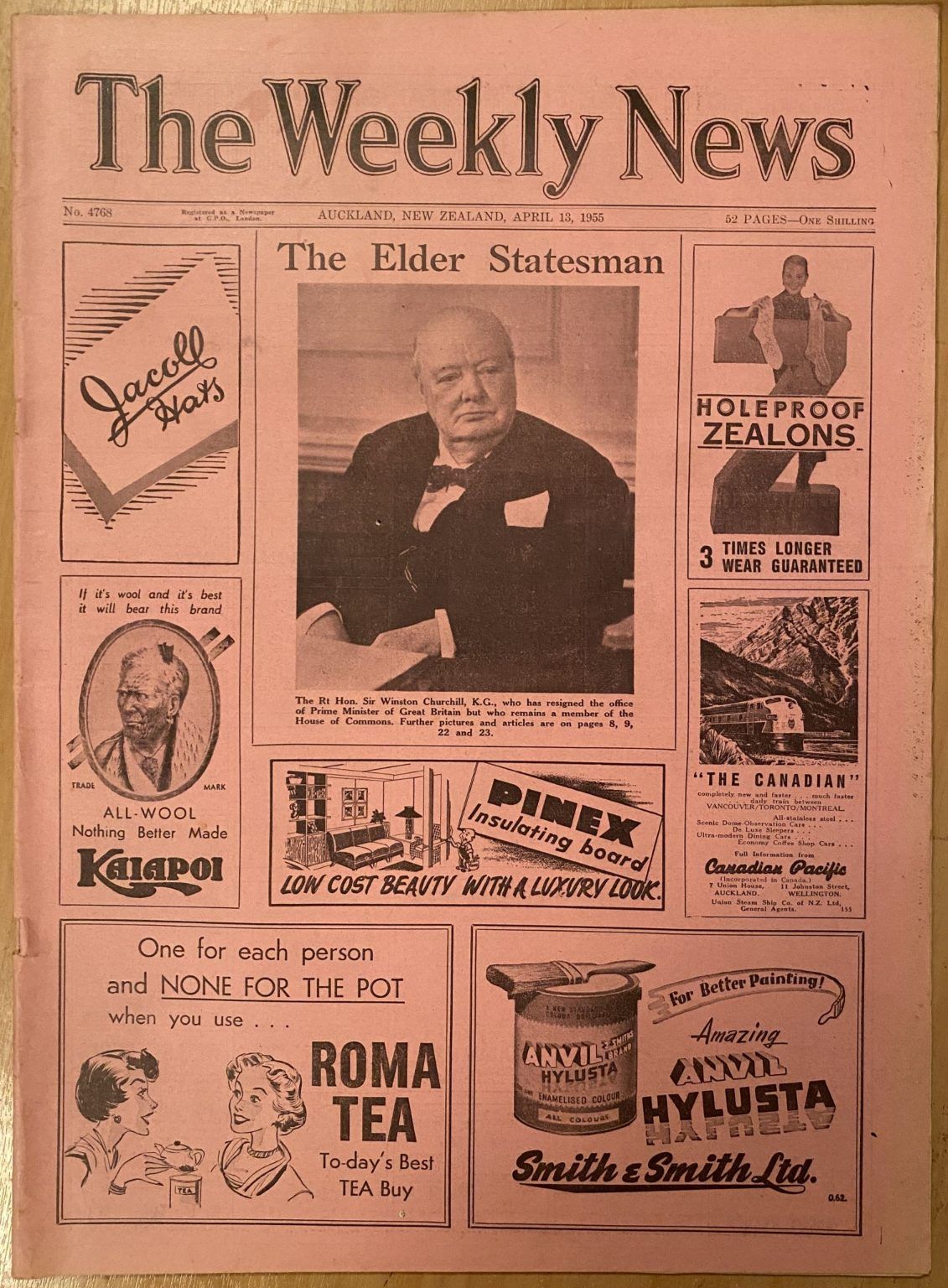 OLD NEWSPAPER: The Weekly News - No. 4768, 13 April 1955
