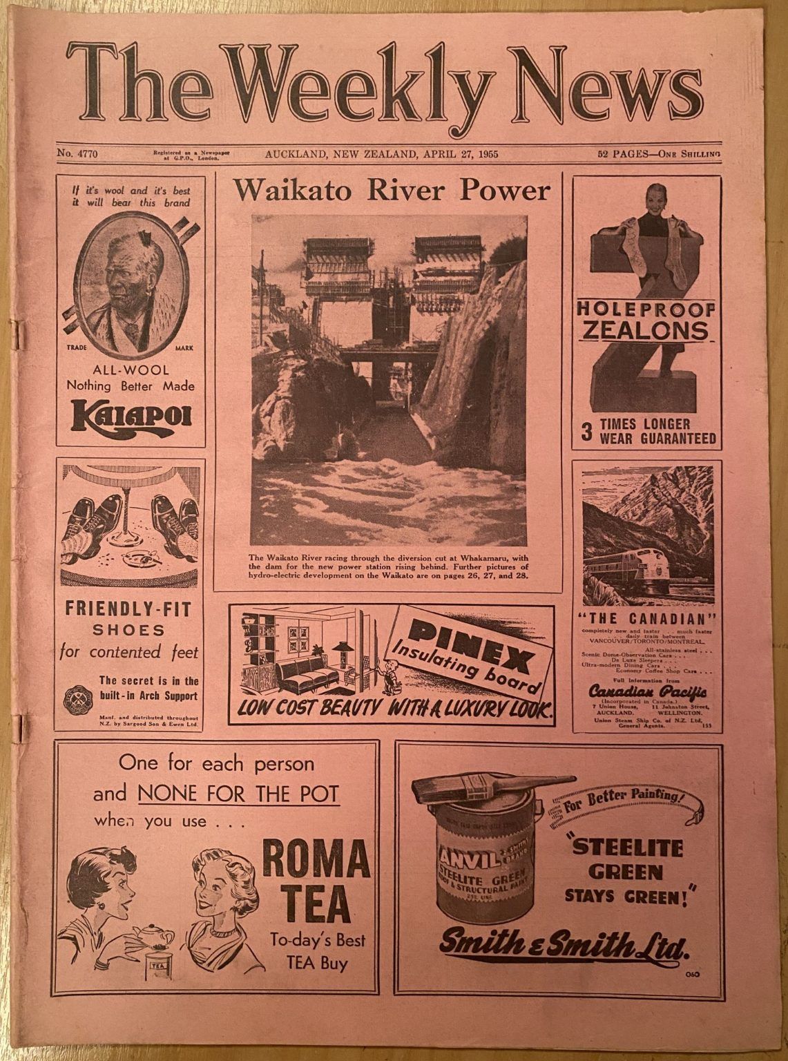 OLD NEWSPAPER: The Weekly News - No. 4770, 27 April 1955