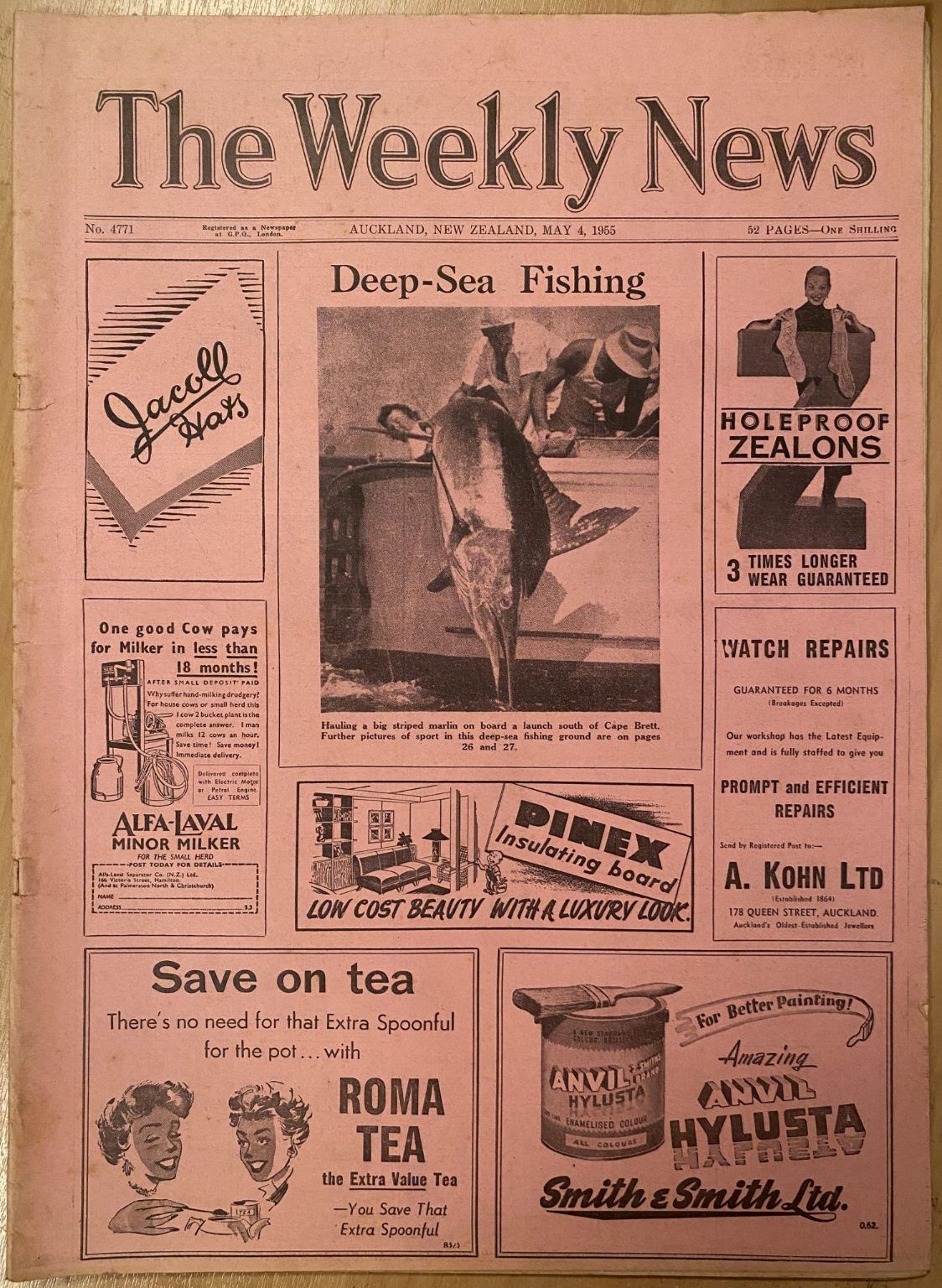 OLD NEWSPAPER: The Weekly News - No. 4771, 4 May 1955