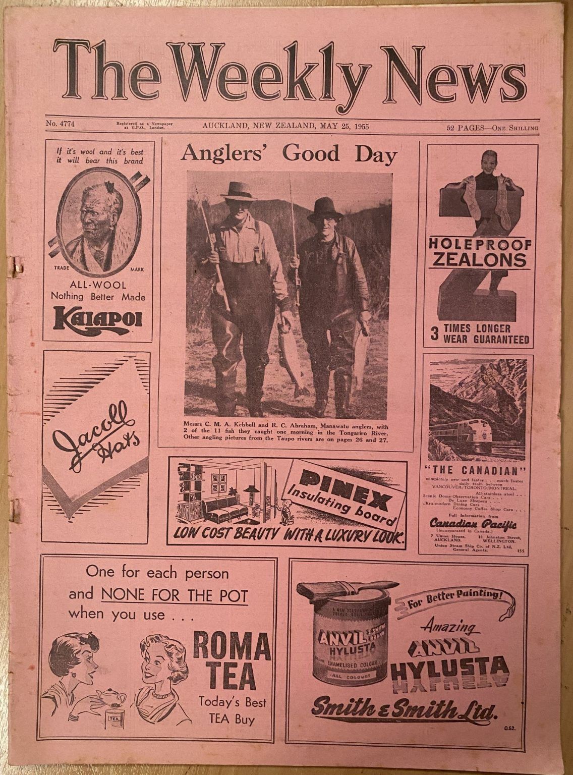 OLD NEWSPAPER: The Weekly News - No. 4774, 25 May 1955