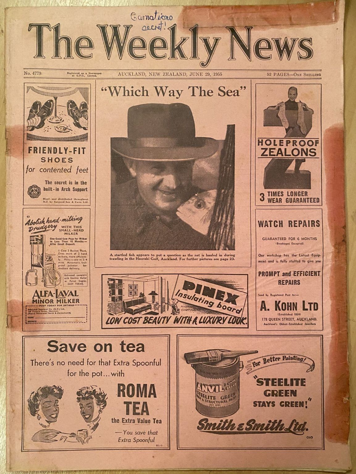 OLD NEWSPAPER: The Weekly News - No. 4779, 29 June 1955