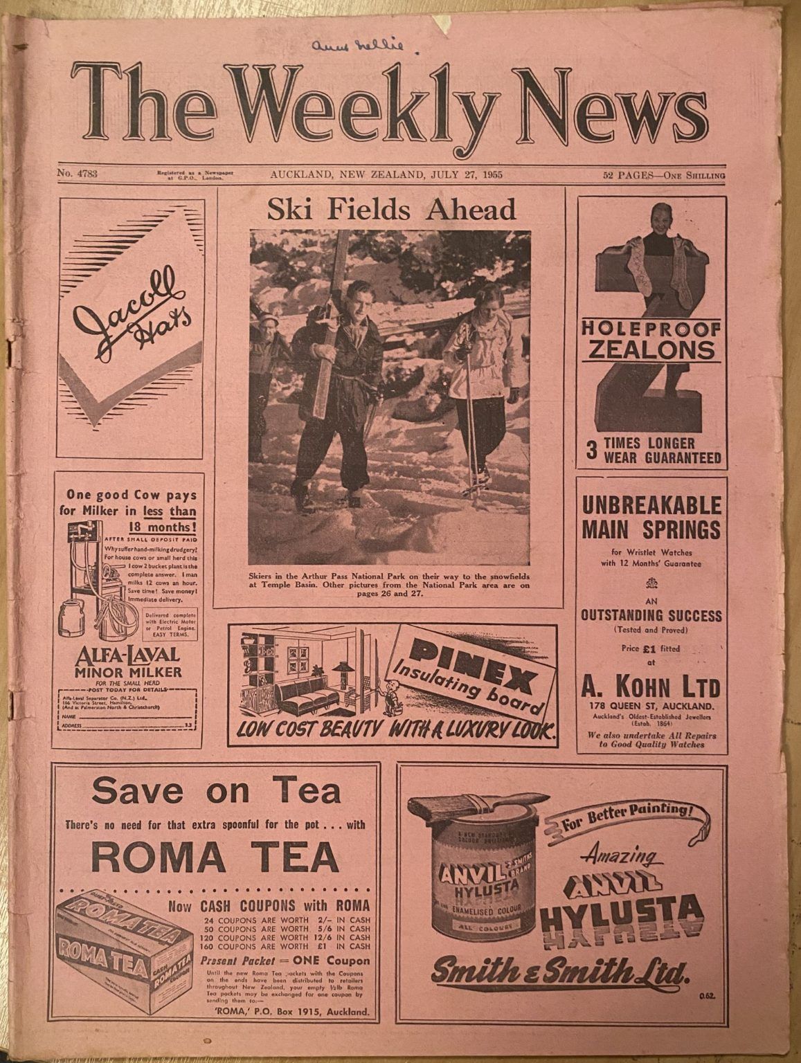 OLD NEWSPAPER: The Weekly News - No. 4783, 27 July 1955