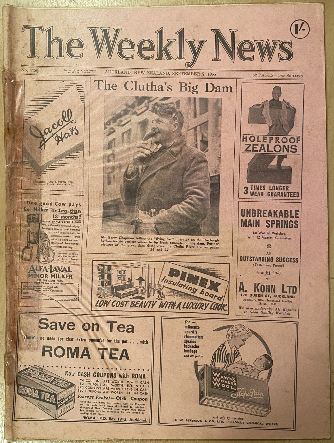 OLD NEWSPAPER: The Weekly News - No. 4789, 7 September 1955