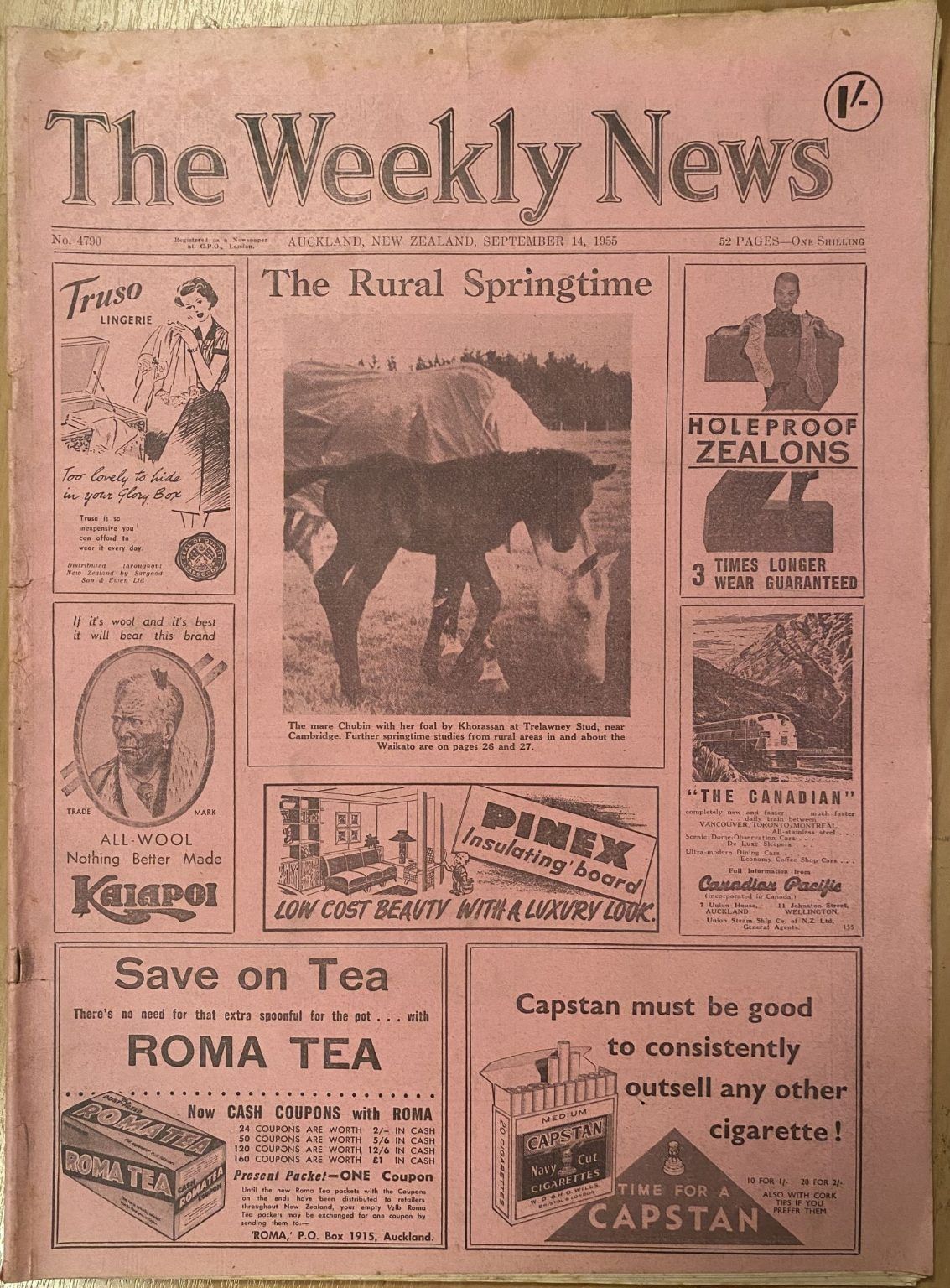 OLD NEWSPAPER: The Weekly News - No. 4790, 14 September 1955
