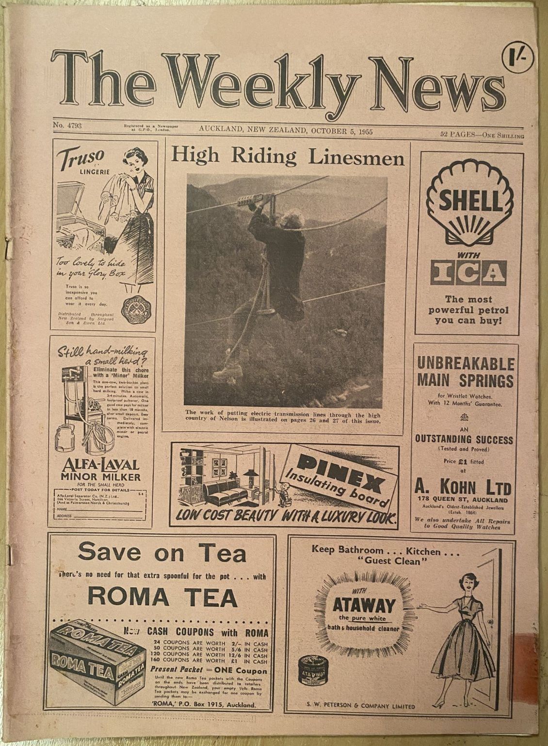 OLD NEWSPAPER: The Weekly News - No. 4793, 5 October 1955