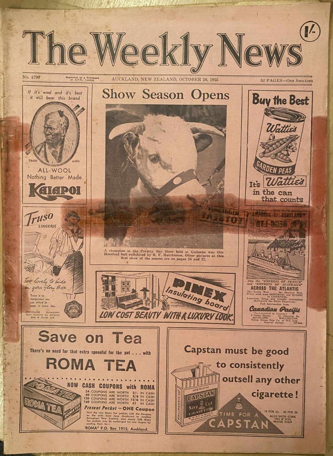 OLD NEWSPAPER: The Weekly News - No. 4796, 26 October 1955