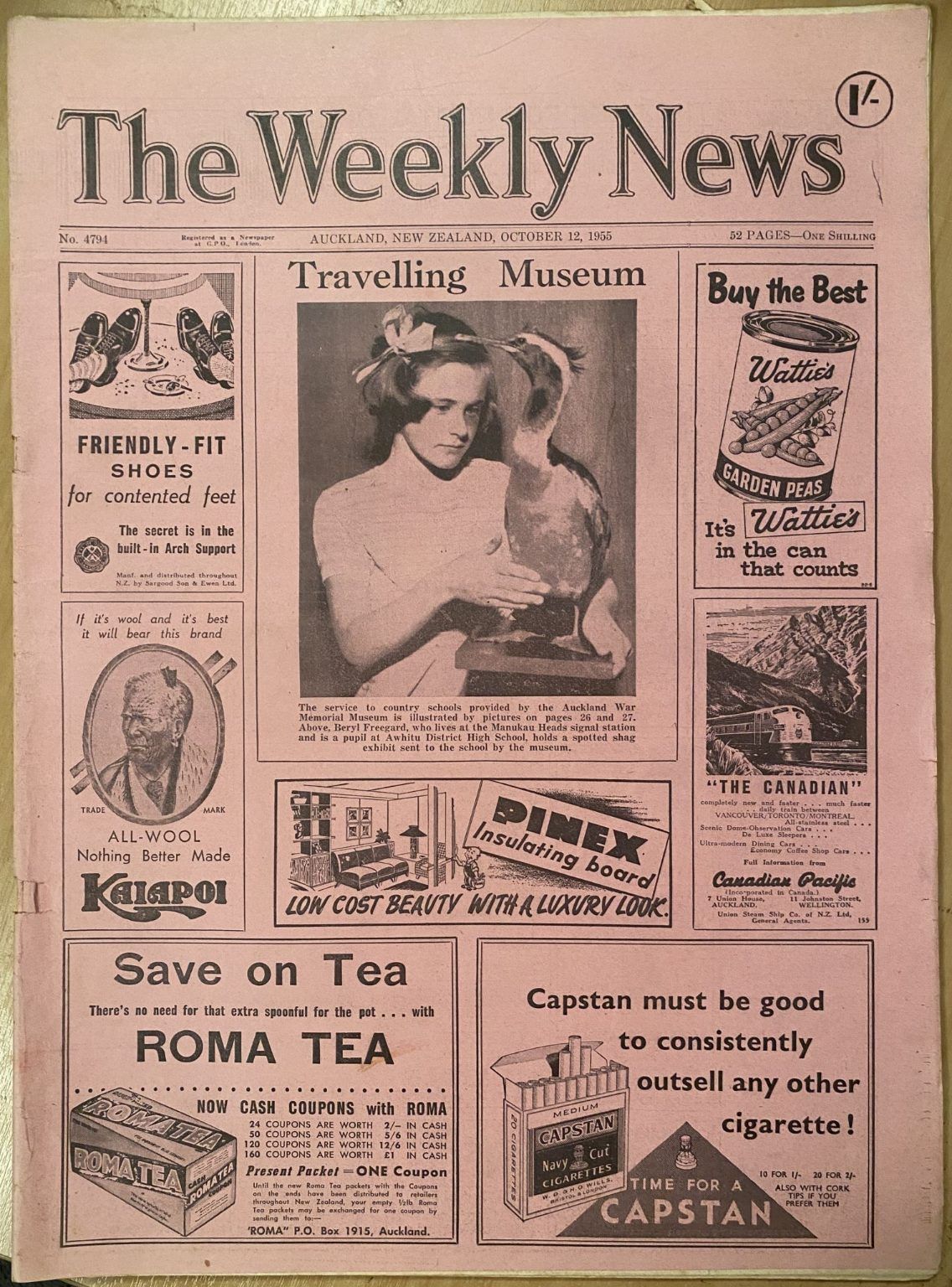 OLD NEWSPAPER: The Weekly News - No. 4794, 12 October 1955