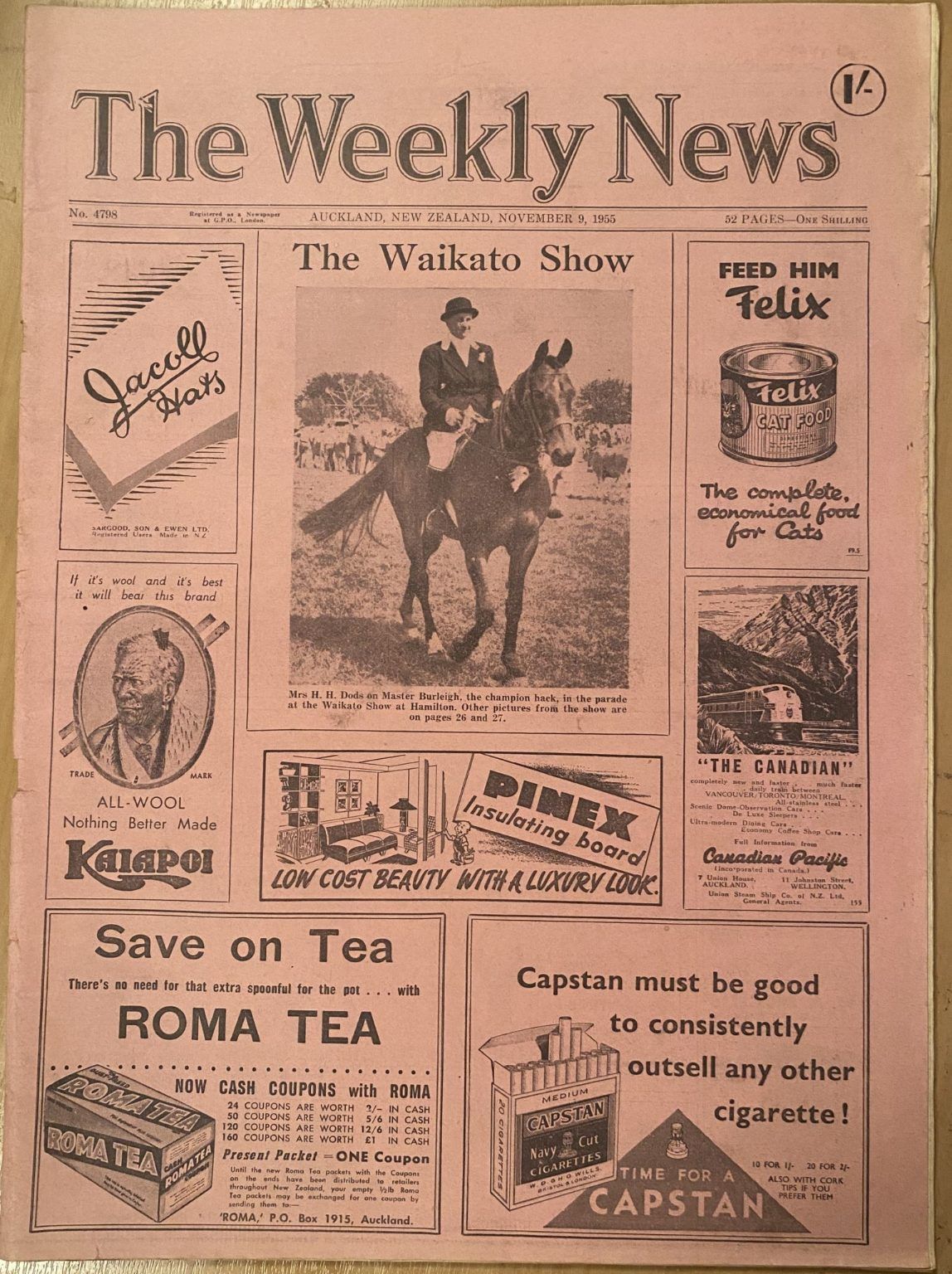 OLD NEWSPAPER: The Weekly News - No. 4798, 9 November 1955