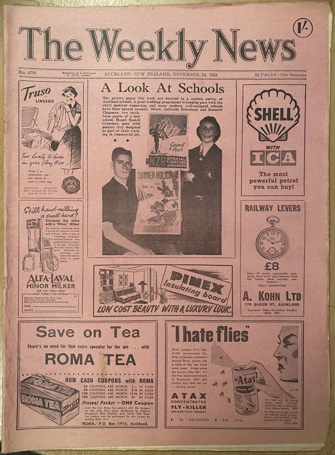 OLD NEWSPAPER: The Weekly News - No. 4799, 16 November 1955