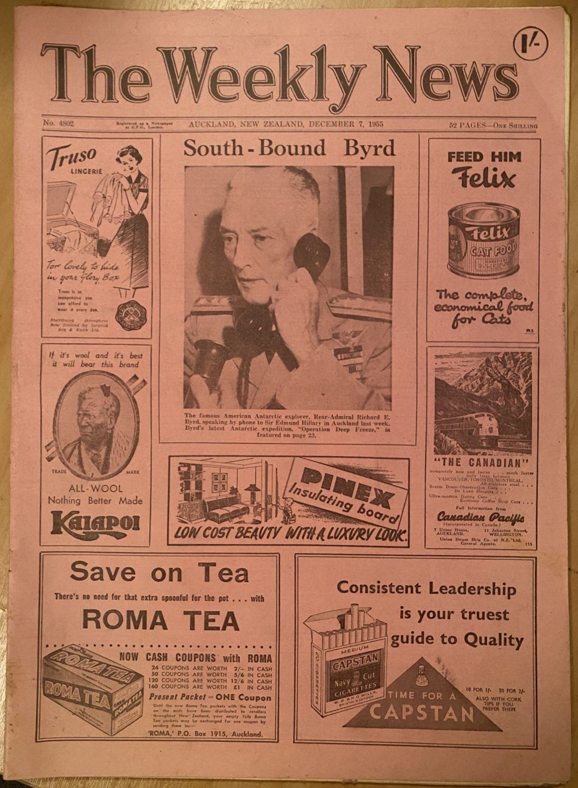 OLD NEWSPAPER: The Weekly News - No. 4802, 7 December 1955