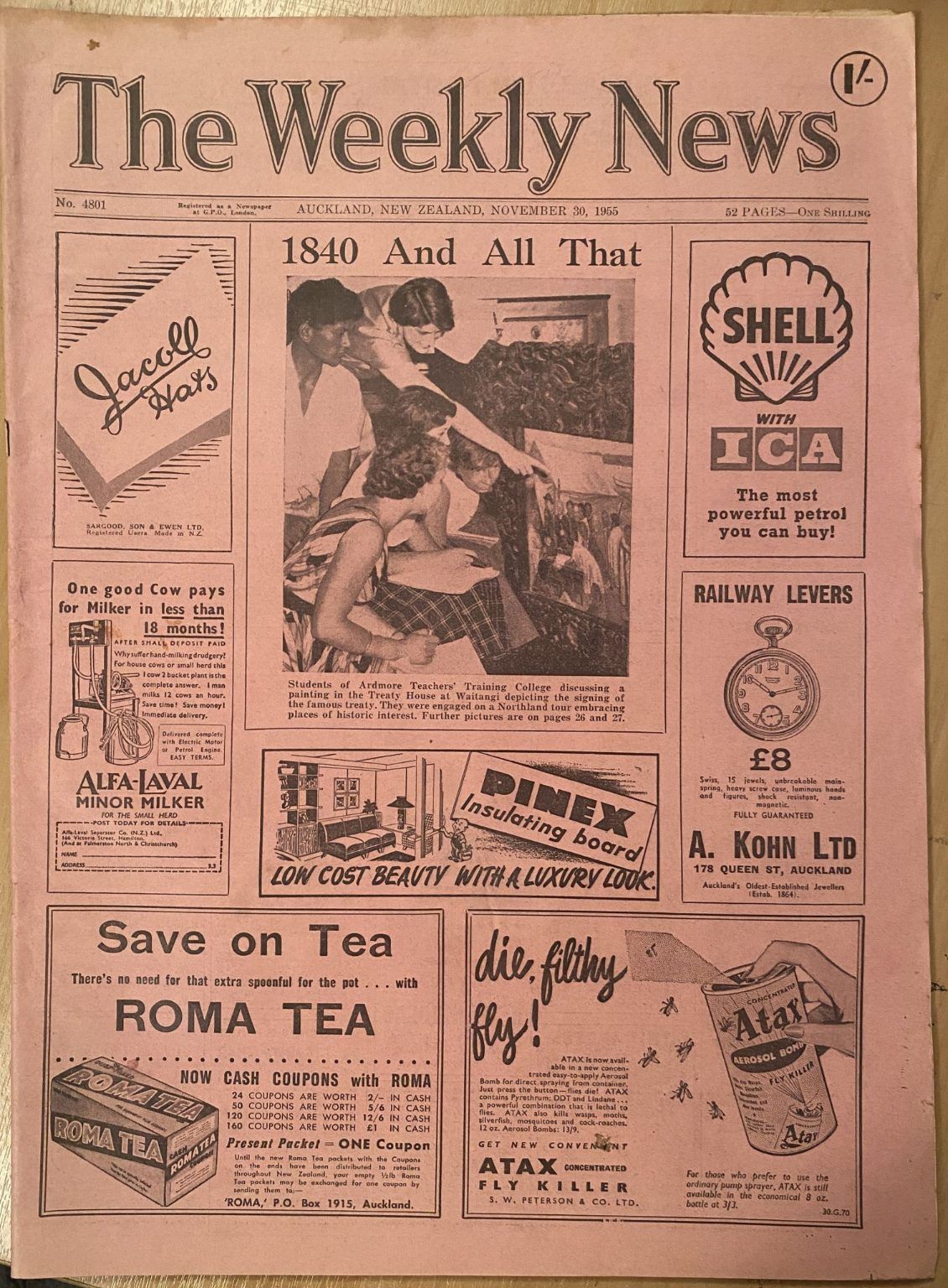 OLD NEWSPAPER: The Weekly News - No. 4801, 30 November 1955