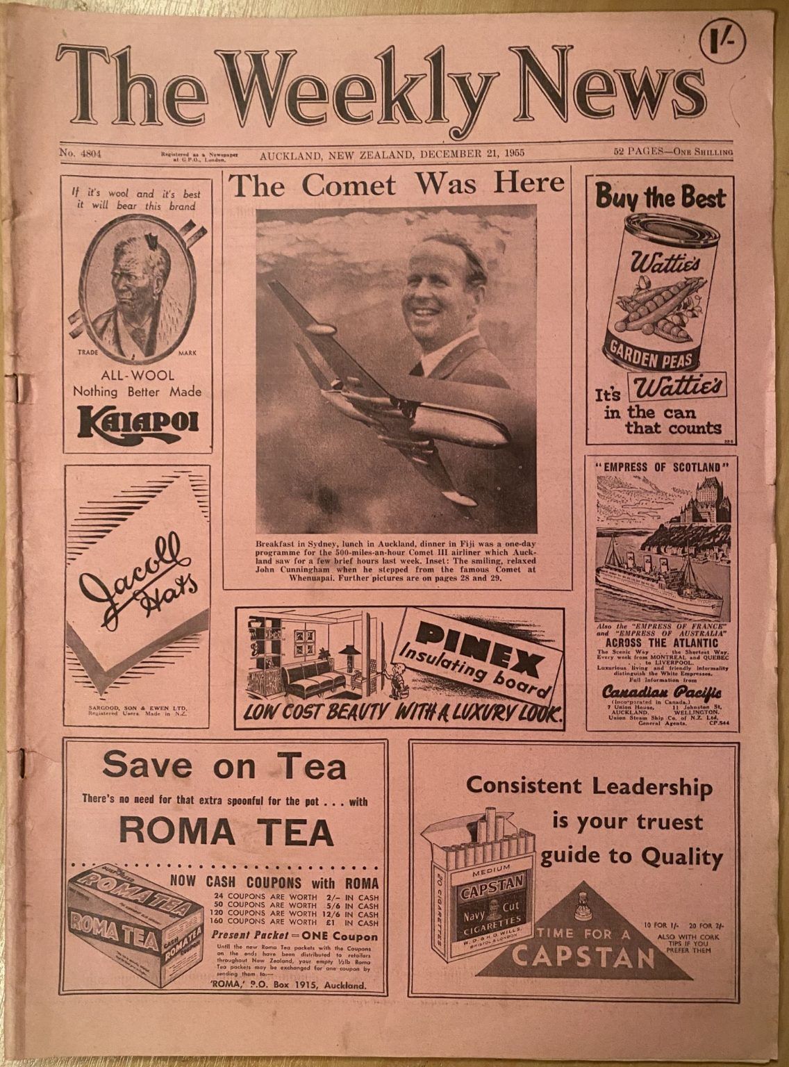OLD NEWSPAPER: The Weekly News - No. 4804, 21 December 1955